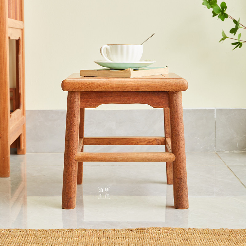 速发仙作红木家具大果紫檀中式木方凳花梨缅四方凳小花小坐凳换鞋,淘宝优惠券,粉丝福利购,淘宝优惠卷