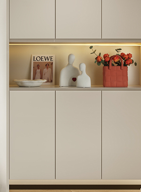 速发风玄关厅摆摆件花瓶简约家居客收入户装饰柜高档纳设