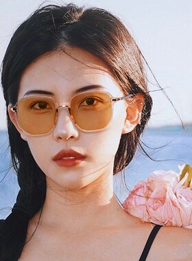 速发茶色复古防显进藏尚镜202新款晒脸小防紫外线时墨太