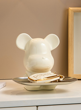 速发门手入户进托玄关托件收纳摆盘轻奢高档奶油风家居装饰品