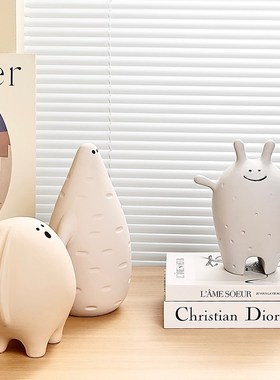 速发陶瓷可动萌小位摆件创意书桌办公室工狗解压治愈情绪桌面爱物