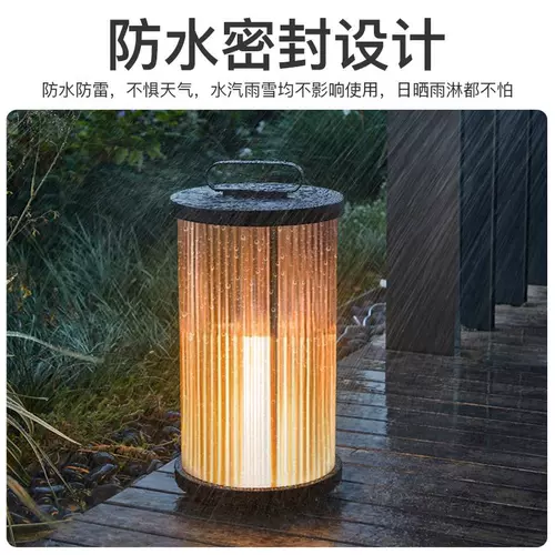 Дорожные водонепроницаемые садовые фонари для загородного дома на солнечной энергии для беседки, атмосферный торшер