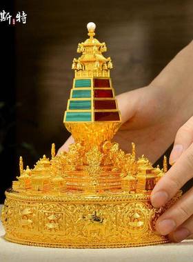 全鎏修金立体37供曼室内家用21907091曼达盘藏式三曼茶罗盘十七扎