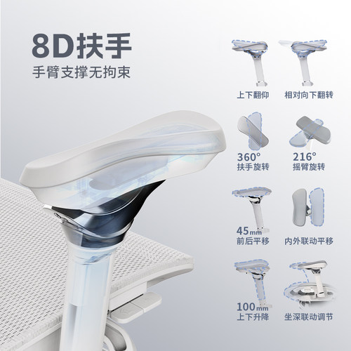 TOAI 二代E1pro人体工学椅电脑椅子办公椅久坐电竞椅靠背座椅拓艾 - 图1