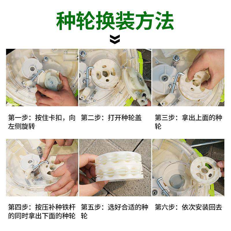 手推式玉米播种机大YVV豆播豆种多功能体种肥一器机农用类省力 - 图1