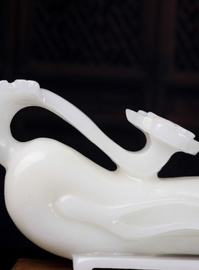 天然玉石人生如意人参摆件招财客厅平安客厅玄关电视柜乔迁送礼品