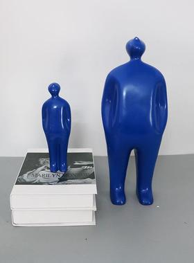 现代轻奢抽象人物雕塑摆件创意简约软装客厅玄关电视柜酒柜装饰品