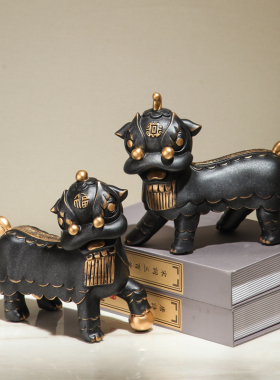 速发新中式博古架摆居家件客厅玄关酒柜电视柜装品饰禅意书房茶室