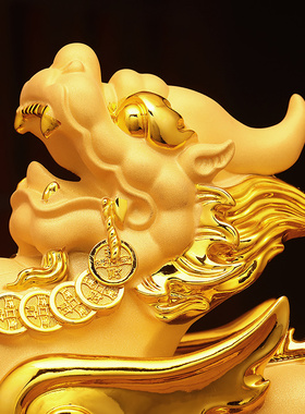 速发招财貔貅摆柜一对聚财皮丘貔休客厅开件办公室装饰品店铺酒业