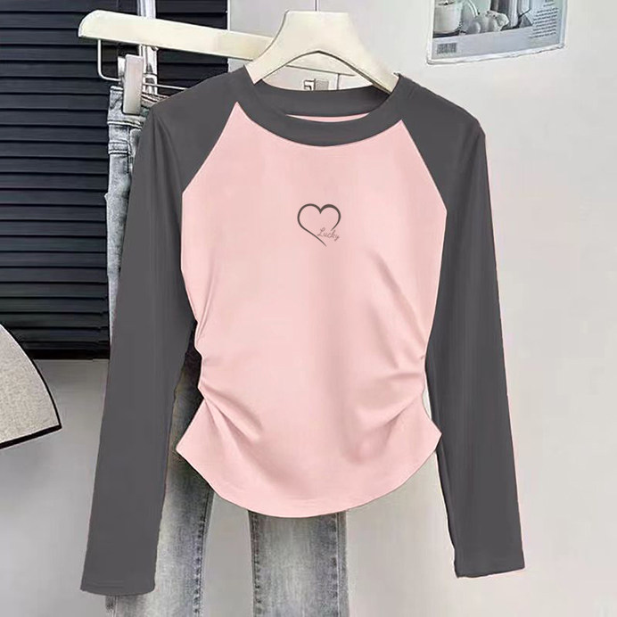 纯棉女童圆领长袖T恤2026春秋新款中大儿童宝宝简约印花打底上衣,淘宝优惠券,粉丝福利购,淘宝优惠卷