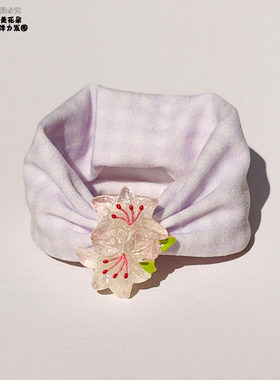 女童韩系ins风甜美可爱花朵发圈