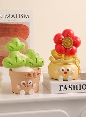 创意有钱花招财摆件办公室桌面装饰品治愈乔迁新居开业生日礼物女