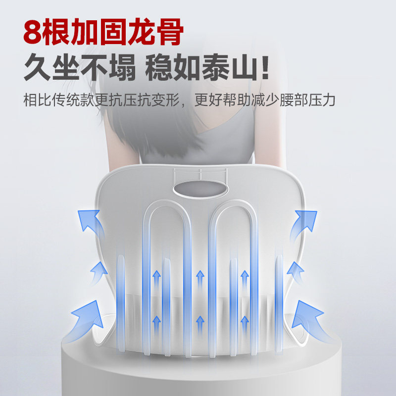 护腰坐垫靠垫座椅靠背一体式工位坐姿人体工学腰托护腰久坐神器,淘宝优惠券,粉丝福利购,淘宝优惠卷