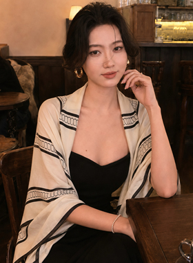 空调房白色披肩外搭女2026新款