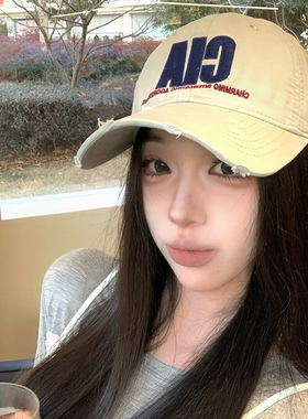 韩版大头围显脸小棒球帽女