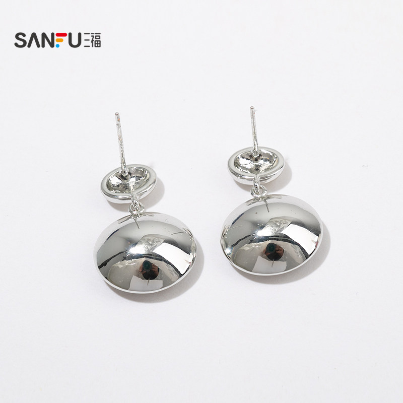 三福都市闪闪基础耳钉一对 时尚简约个性首饰配饰耳环848423,淘宝优惠券,粉丝福利购,淘宝优惠卷