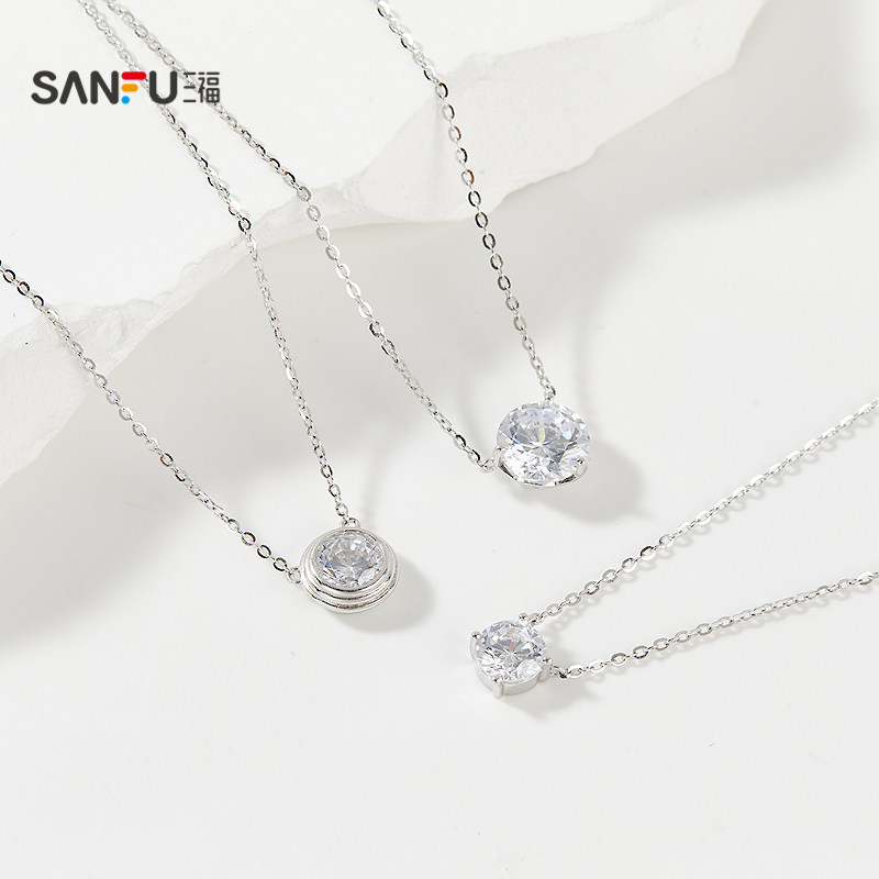 三福925银项链小鼻嘎简约八心八箭锁骨链优雅首饰配饰链条842840,淘宝优惠券,粉丝福利购,淘宝优惠卷