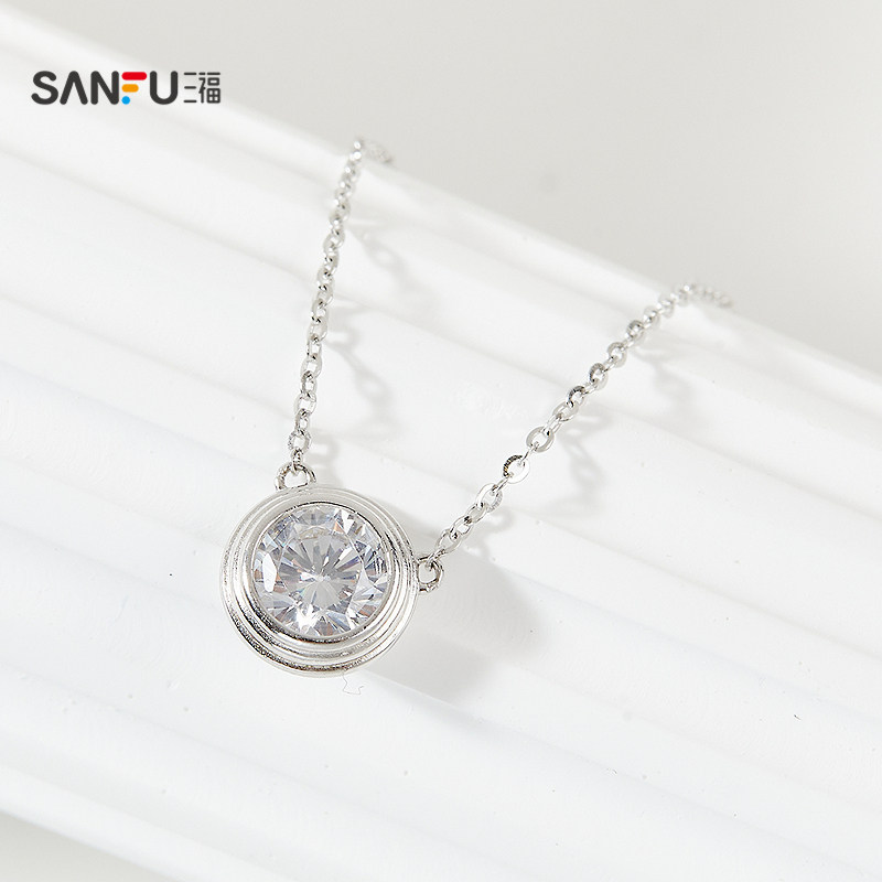 三福925银项链小鼻嘎简约八心八箭锁骨链优雅首饰配饰链条842840,淘宝优惠券,粉丝福利购,淘宝优惠卷