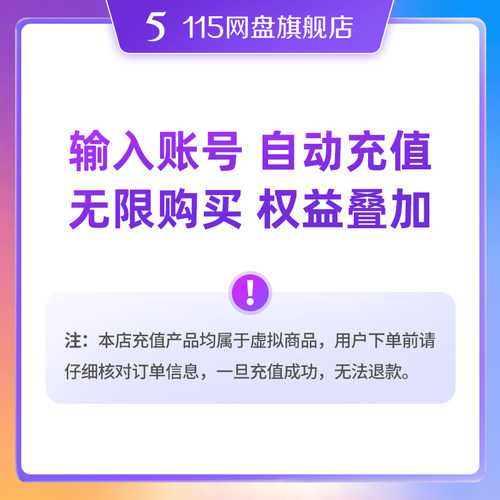115网盘 8年VIP 含50TB空间 专享提速通道 在线预览视频 自动到账 - 图3