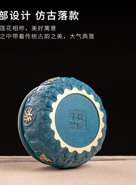 热销实心铜聚宝盆摆件家用客厅玄关装进门饰品办公室存铜钱罐黄铜