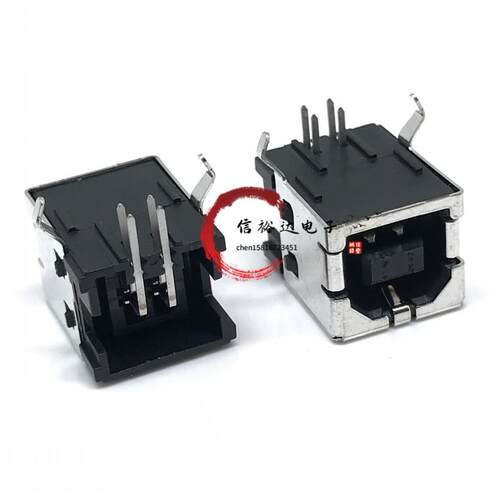 TE原装 292304-1 USB-B型打印机数据母座 USB2.0插座 TYPEB - 图0