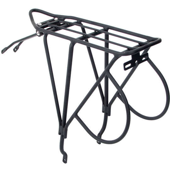 波尔山地旅行自行车铝合金磨砂碟刹V刹川藏单车载人轻质后货架29