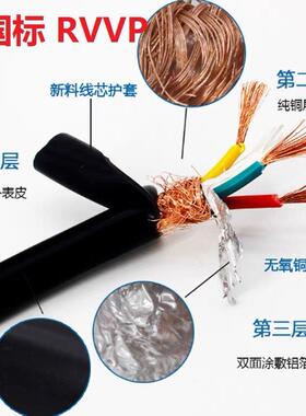 RVVP国标屏蔽23457678910芯0.线50.51信号线1.5平方2SOQ.5