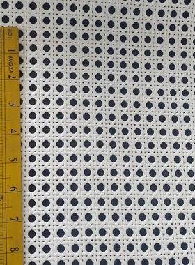 白色3米长六角眼角眼仿藤塑料眼笪装修装饰八家具白色胶眼0工艺真