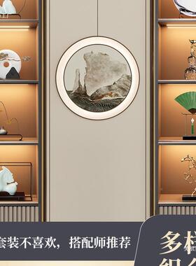 新展中式设办公室软装摆饰厅品宋代酒柜茶室客示柜博古架F95T699J