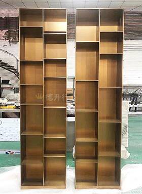 售楼展示柜厅DSH24-3-商铺金属部示架实心钢展板柜子高档带灯不锈