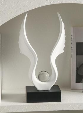 轻高档桌件面奢玄关摆大展宏图家客厅酒柜电视居柜装饰品办公室摆