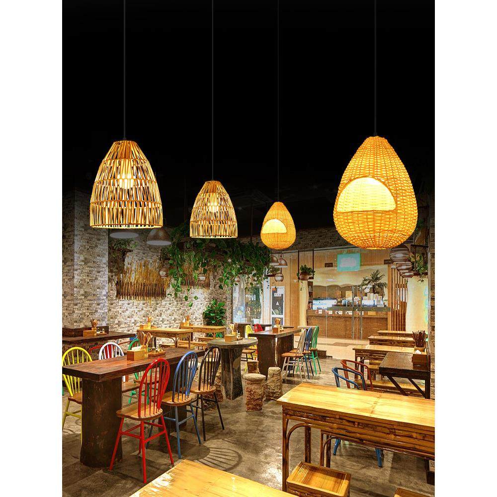 创意覆古鸟巢草帽藤灯罩田园餐厅东南亚竹艺术竹灯餐厅B&B枝形吊,淘宝优惠券,粉丝福利购,淘宝优惠卷