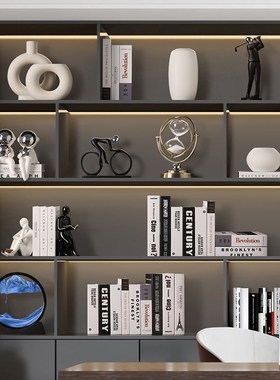 速发礼迁美办公室酒柜装饰品摆件轻奢高档客厅家居乔汉新居贝物