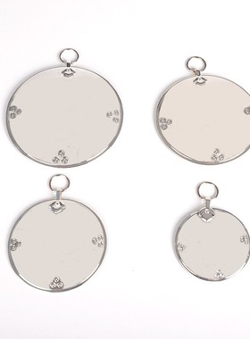 速发铜传挂件凸摆件财箭纯铜镀银镜八卦镜凹镜招镜藏镜准提