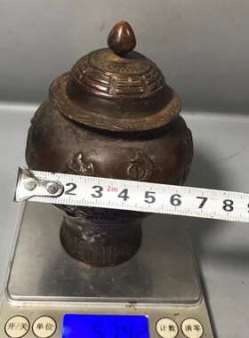 速发古合收藏锌玩金四神案图兽将军罐家居摆件包邮老款