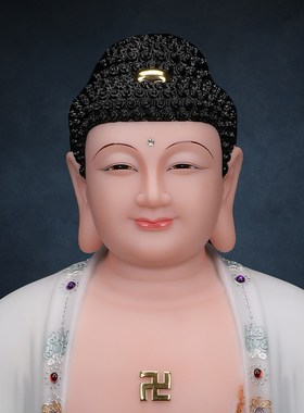 速发观音菩萨家音供奉观用佛象仿汉白玉地藏王三勒释迦牟尼佛娑婆