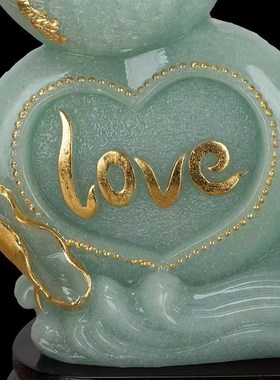 速发和和美美天对摆件一鹅客厅玄关酒柜婚房装饰品送新婚结婚新人