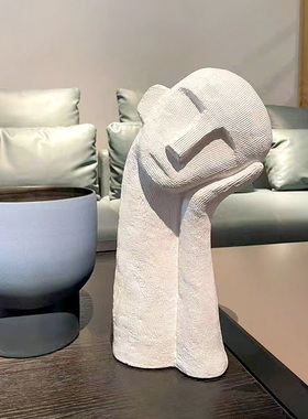 速发简约沉思者人物头柜雕塑摆件象厅电视像酒柜书房抽客艺术装饰