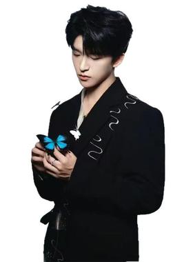 黄子弘凡同款恒爱之约珐琅夜光情侣对戒时尚高级感手饰礼物