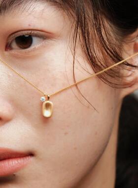 1153半岛铁盒方糖中古时尚精致项链轻奢复古高级感毛衣链锁骨链