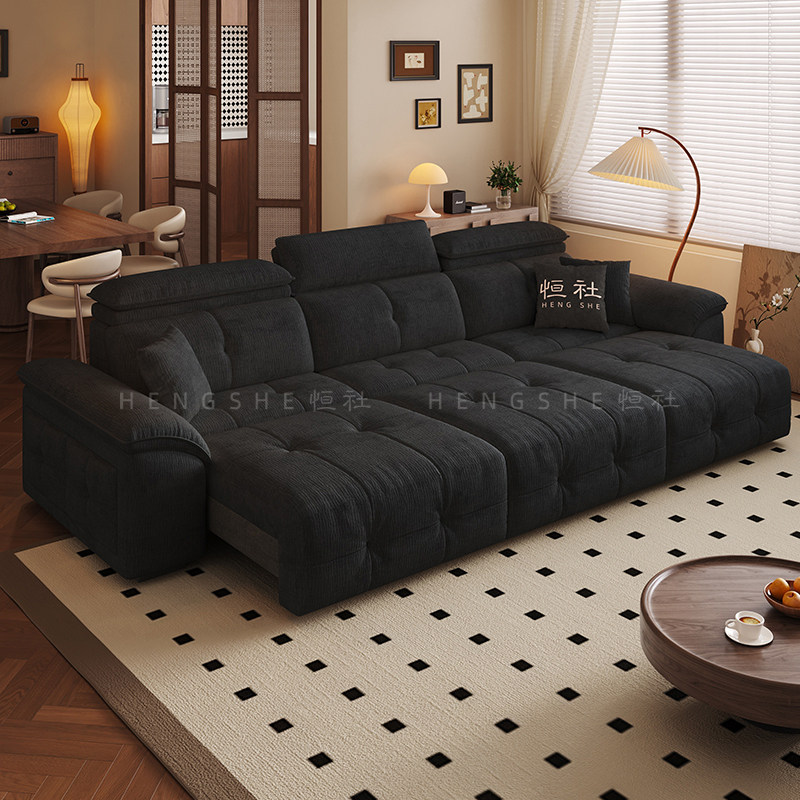 恒社雪尼尔功能电动沙发客厅大小户型家用零靠墙智能语音伸缩直排,淘宝优惠券,粉丝福利购,淘宝优惠卷