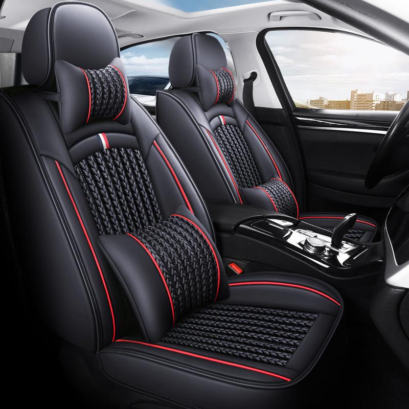 东风AL-65034行T5风EVO景逸卡锐骐皮车座套全包皮汽革透坐垫四季 - 图0