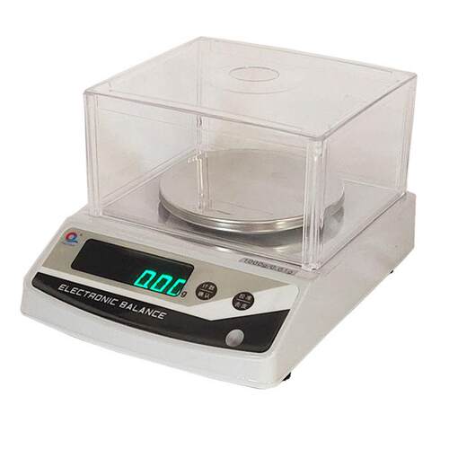 上海浦春电子天平JE2002实验室用百分之一精密天平秤2kg/0.01g - 图0