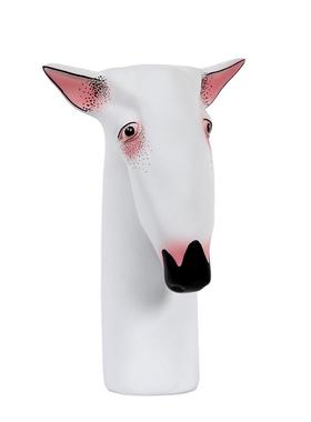 现代轻奢抽象牛头梗狗狗动物摆件样板间售楼装饰陈列家居桌面软装