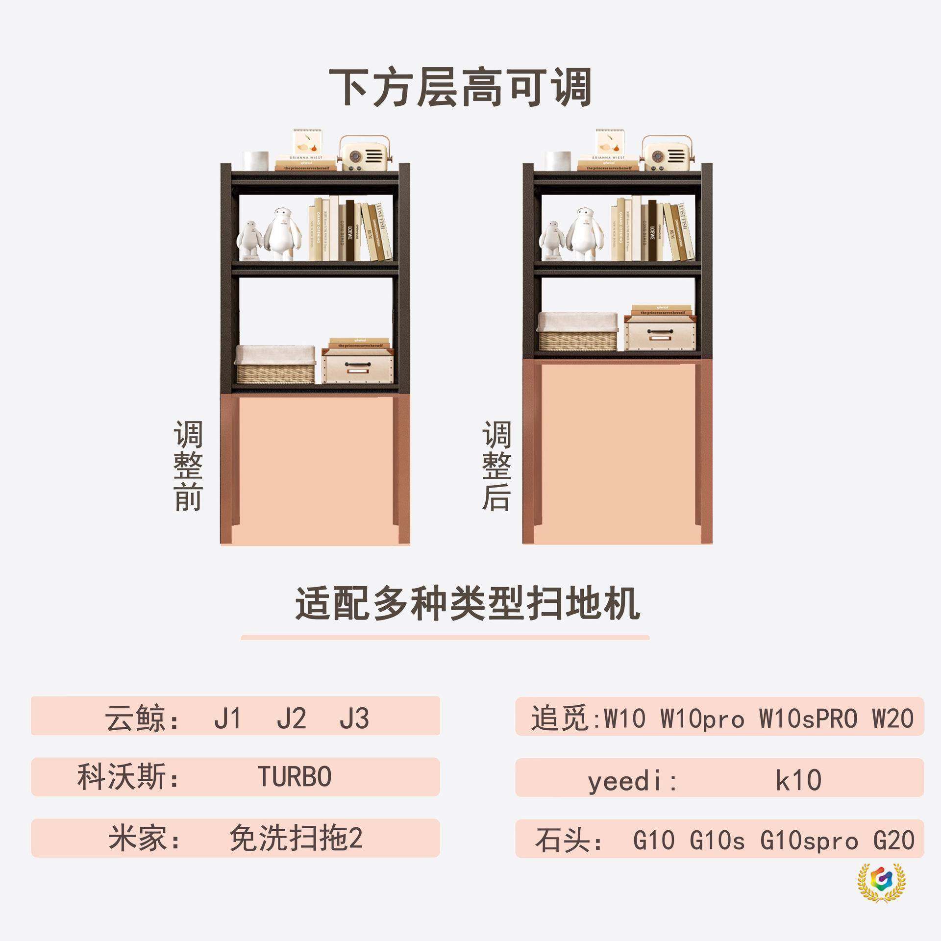 猫置?扫地机器人物架F$p$p$pb简易书架卧室客水厅收纳柜饮机下空,淘宝优惠券,粉丝福利购,淘宝优惠卷