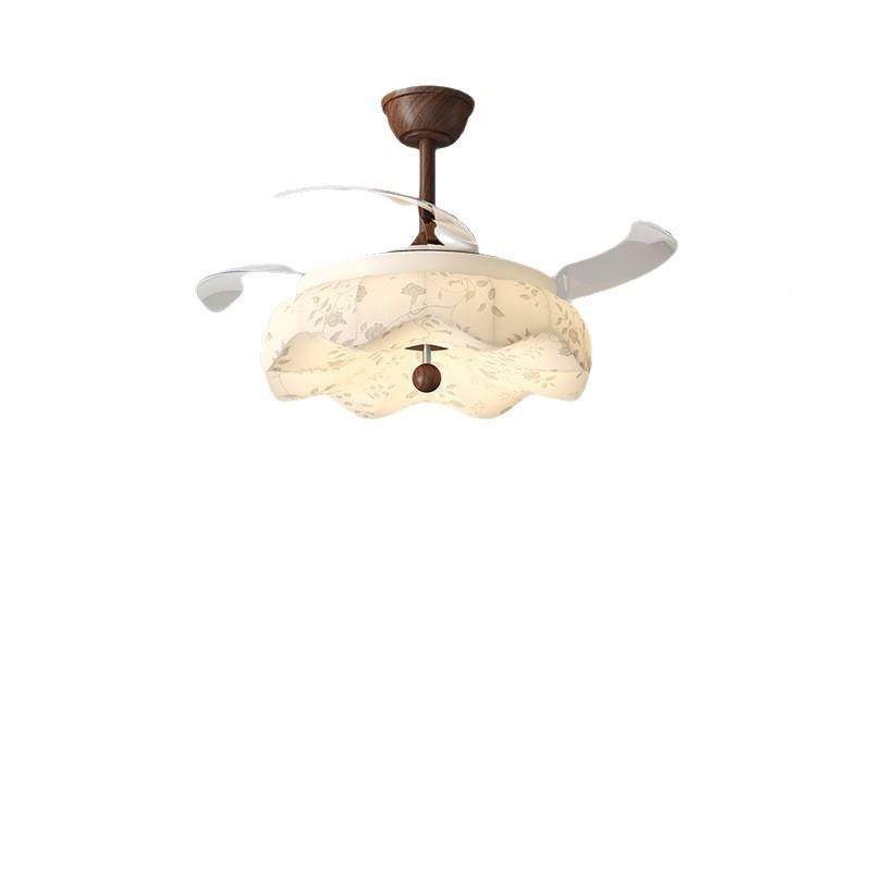 智桃客木胡色餐厅吊扇灯厅隐形风扇灯护眼布577艺灯罩吊扇能控制,淘宝优惠券,粉丝福利购,淘宝优惠卷