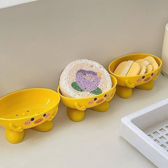 肥皂盒家用可爱卡通卫生间肥皂盒沥水小黄鸭香皂盒宿舍加厚置物架,淘宝优惠券,粉丝福利购,淘宝优惠卷