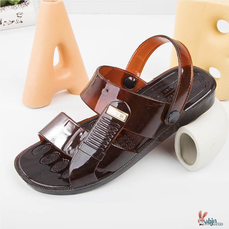 牛筋男凉鞋夏外穿时尚复古防滑耐磨熟胶防臭休闲 ??拖鞋牛筋凉两,淘宝优惠券,粉丝福利购,淘宝优惠卷