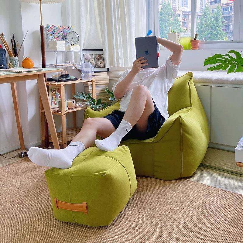 卧简约单人懒人沙发豆袋可躺可睡室台沙椅榻榻米小恶发64魔沙阳发,淘宝优惠券,粉丝福利购,淘宝优惠卷