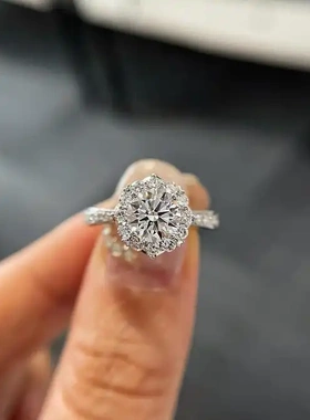 中瑞培育钻石河南商丘人工培育钻石原产地一克拉钻石戒指私人定制